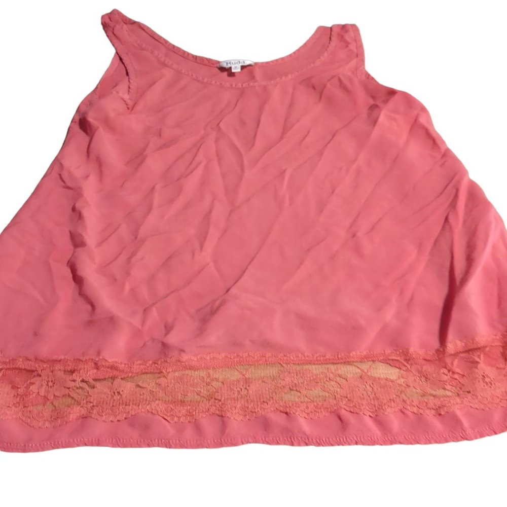 Woman's Medium MUDD Tank Top Pink/Salmon